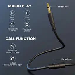 Гарнітура OneOdio Studio Hifi, 3,5мм/6,35мм, Black - мініатюра 4
