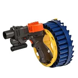 Пістолет KB 113-1, акумулятор 3.7V, 30 м'яких патронів з присосками, знімний лазер, захисні окуляри, чорний