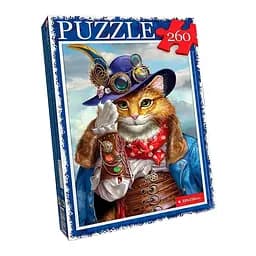 Пазл класичний "Кіт у капелюсі" Danko Toys C260-13-13, 260 елементів