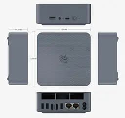 Неттоп Beelink EQR5 Grey Ryzen 5 Pro 5650U 16Gb DDR4 500Gb SSD Radeon RX Vega 7 2xGLan Type-C / 3xUSB 3.2 / 1xUSB 2.0 2xHDMI Windows 11 Pro - мініатюра 4