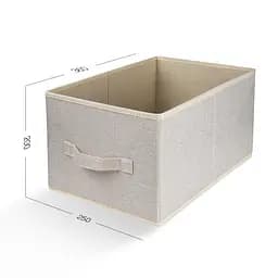 Ящик для зберігання МВМ My Home (MVM) 36x25x20 мм кремовий (TH-30 CREAM) - мініатюра 2