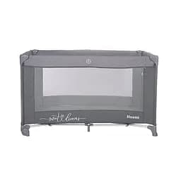 Дитячий манеж на колесах від народження до 3 років Noemi 1 Layer Cool Grey Star Lorelli Сірий - мініатюра 2