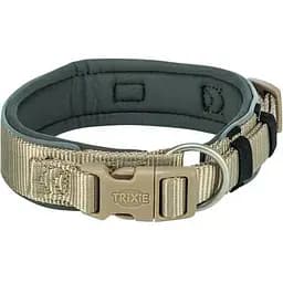 Нашийник для собак Trixie Premium екстраширокий L-XL 53-62 см 50 мм пісочно-сірий