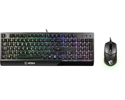 Комплект клавіатура та миша Vigor GK30 COMBO UA USB EN/UKR/RU RGB чорний MSI teh0013828