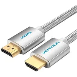 Кабель мультимедийный HDMI to HDMI 10.0m V2.0 4K 60Hz Silver Metal Type Vention (AABIL)