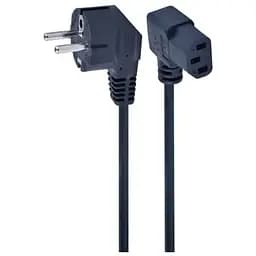 Кабель питания С13 1.5m corner Cablexpert (PC-186A-VDE1B-1.5M)
