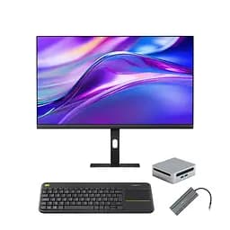 Комплект ПК GenMachine Ryzen 7 5825U / 16GB / 512GB + Монитор Redmi A27Q 27″ 2K 100 Гц + Logitech клавиатура + Type-C Hub 10-в-1