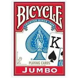 Карти гральні United States Playing Card Company Bicycle Rider Back International Jumbo Index (red) (JIR001-1)
