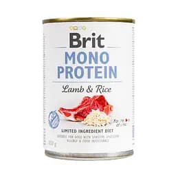 Вологий корм для собак Brit Mono Protein Lamb & Rice 0,4 кг (ягня та рис)