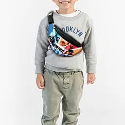 Сумка-бананка детская Фортнайт "Fortnite"с принтом ,32х15см,сумка для мальчика  через плечо (00206)