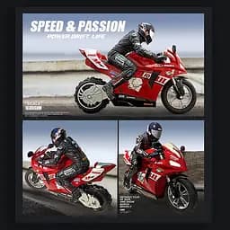 Мотоцикл на радіокеруванні Motorcycle Stunt Drift six-axis Gyroscope Red - мініатюра 4