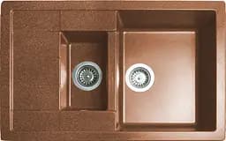 Кухонна мийка Adamant ANILA PLUS terra-cotta 775x495x200 мм, з крилом 77,5 см