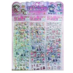 Набір дитячих наліпок 3D Bambi YWSM35-14-2, 18 наборів на листі