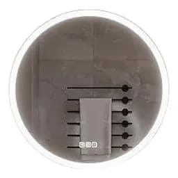 Кругле світлодіодне дзеркало 50 см зі світильним сталевим склом 3 колірні режими