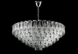 Кришталева люстра Splendid Ray L8532/800/16A (SR) розкішна підвісна люстра з каскадом кришталю в хромовому корпусі - мініатюра 2