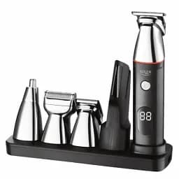 Набір для стрижки Adler AD-2946, Black, 5в1, 3-20мм, LCD-дисплей, робота від акумулятора - мініатюра 6