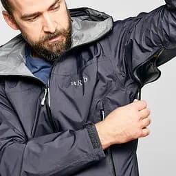 Куртка Rab Downpour Plus Jacket XL Чорний - мініатюра 3