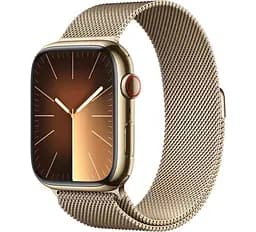 Смарт-часы Apple Watch Series 9 GPS + Cellular 41mm Gold S. Steel Case w. Gold Milanese Loop (MRJ73QC/A)
