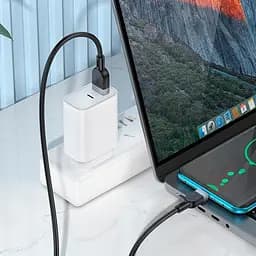Кабель Hoco Type-C Energy silicone charging data cable X109 3 м 3A - мініатюра 2