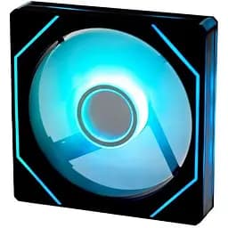 Вентилятор 120 мм GTL Warp чорний 120x120x25 мм ARGB підсвічування 800-1800 об/хв 18.5-38.8 дБ 4-pin (PWM, 50 см)/3-pin