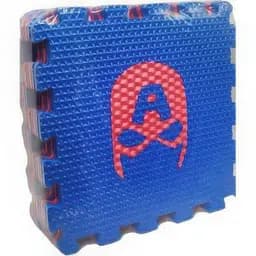 Килимок мозаїка Limo Toy Супергерої 10 елементів синій M 6251