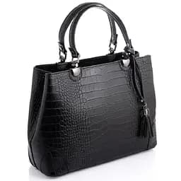 Класична жіноча чорна сумка Firenze Italy F-IT-7603A