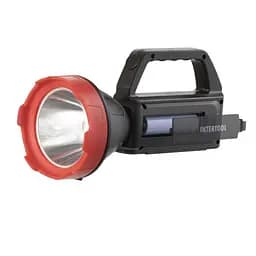 Ліхтар акумуляторний Intertool LB-0107 ручний з боковим світлом сонячною панеллю та функцією power bank