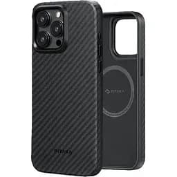 Чехол-накладка Pitaka MagEZ Case Pro 4 Twill 1500D Black/Grey для iPhone 15 Pro Max (KI1501PMP)