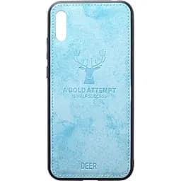 Чохол-накладка Toto Deer Shell With Leather Effect Case HuAwei Y6 2019 Blue