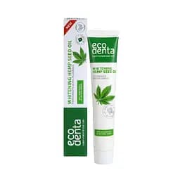 Зубная паста Ecodenta basic line Whitening Hemp Seed Oil, отбеливающая, масло семян конопли, 75 мл
