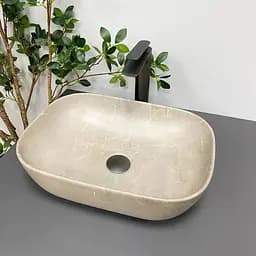 Умивальник VBI Ravenna beige stone matt накладний VBI-011215