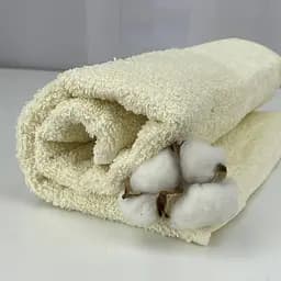 Рушник для обличчя махровий Febo Vip Cotton Botan Туреччина 6399 молочний 50х90 см - мініатюра 2