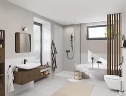 Змішувач для умивальника S-розміру Grohe Cubeo 1016942430 Чорний матовий - мініатюра 7