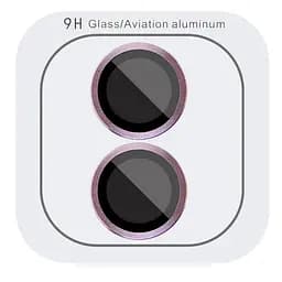 Защитное стекло Epik Metal Classic на камеру в упаковке для Apple iPhone 16, 6.1/16 Plus 6.7 Розовый/Pink