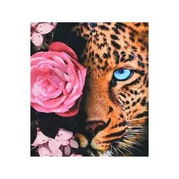 Алмазна мозаїка Strateg Погляд через квіткову вуаль 30х40 см