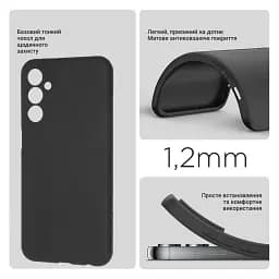 Силіконовий чохол BeCover для Samsung Galaxy M35 5G SM-M356 Black (711536) - мініатюра 2