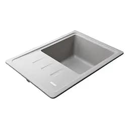 Гранітна мийка Globus Lux Mono сірий камiнь 620x435мм-А0005 000022392, Сірий - мініатюра 3