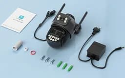 Вулична WiFi IPкамера Besder A20H  10Мп 2 незалежних об'єктиви чорна  - мініатюра 2