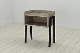 Тумба модульна Ferrum-decor Джузі 540x450x320 метал Чорний ДСП Сонома Трюфель 16 мм (FRD-102972)