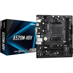Материнська плата ASRock A520M-HDV Socket AM4 - мініатюра 2