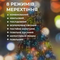 Гірлянда GarlandoPro Кінський хвіст 600 LED 20 ниток довжина 3 м, мультиколор (1733013ML) - мініатюра 3