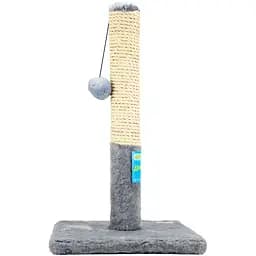 Когтеточка для кошек Пушистики на подставке 30х55 см серая