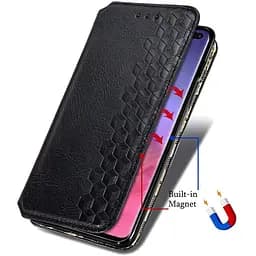 Шкіряний чохол-книжка GETMAN Cubic (PU) для ZTE Blade v2020 Чорний - мініатюра 5