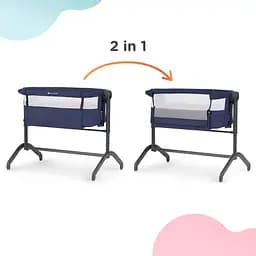 Приставне ліжечко-люлька Kinderkraft Bea Navy синє (00-00304850) - мініатюра 16