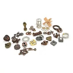 Металлический пазл из 25 предметов "Набор головоломок"