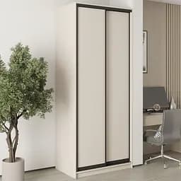 Шкаф-купе двухдверный MebelStar Стандарт BG 2ДСП 100x45x240 см Кашемир (MBS-9985)