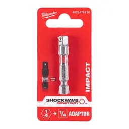 Перехідник ShW MILWAUKEE, з 1/4'' Hex на 1/4'' квадратний хвостовик - мініатюра 2