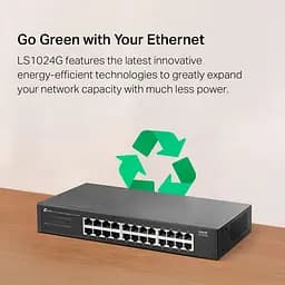 Комутатор TP-Link 24-портовий гігабітний настільний/стійковий (LS1024G) - мініатюра 11