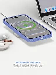 Силиконовый чехол с MagSafe для Apple iPhone 17 Pro Max, ICON2 MagCase, фиолетовый, противоударный, панель с мягкой подкладкой, защита всего корпуса, поддержка беспроводной зарядки, совместим с защитными стеклами и пленками, ArmorStandart (ARM87085) - мініатюра 8
