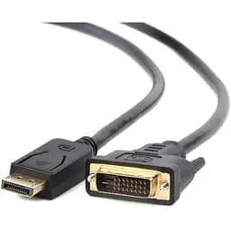 Кабель мультимедийный Display Port to DVI 24+1pin, 1.0m Cablexpert (CC-DPM-DVIM-1M)